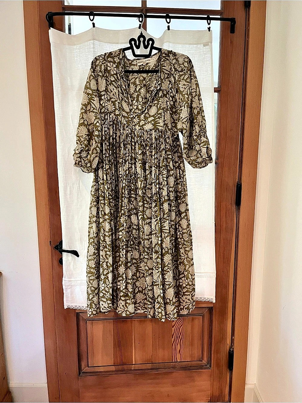 Daughters of India Kyra Midi Dress Green Small